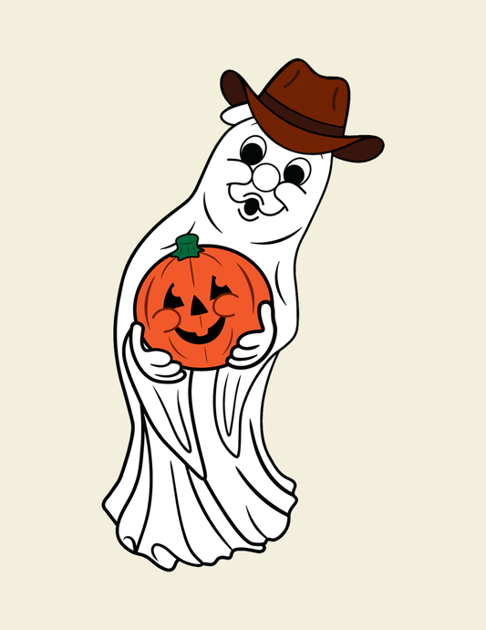 Country Ghost Blow Mold Sticker