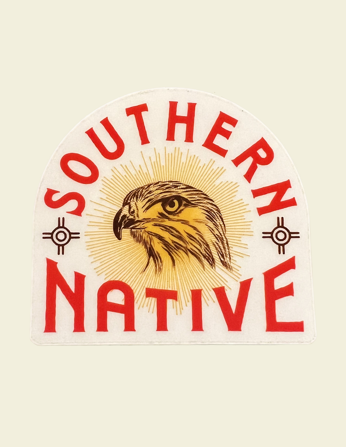 Hawk Head Crest Sticker