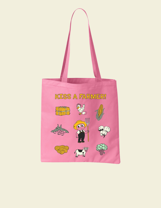 Kiss a Farmer Tote