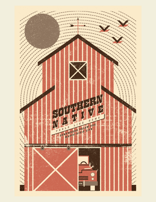 Feels Like Home Barn Poster
