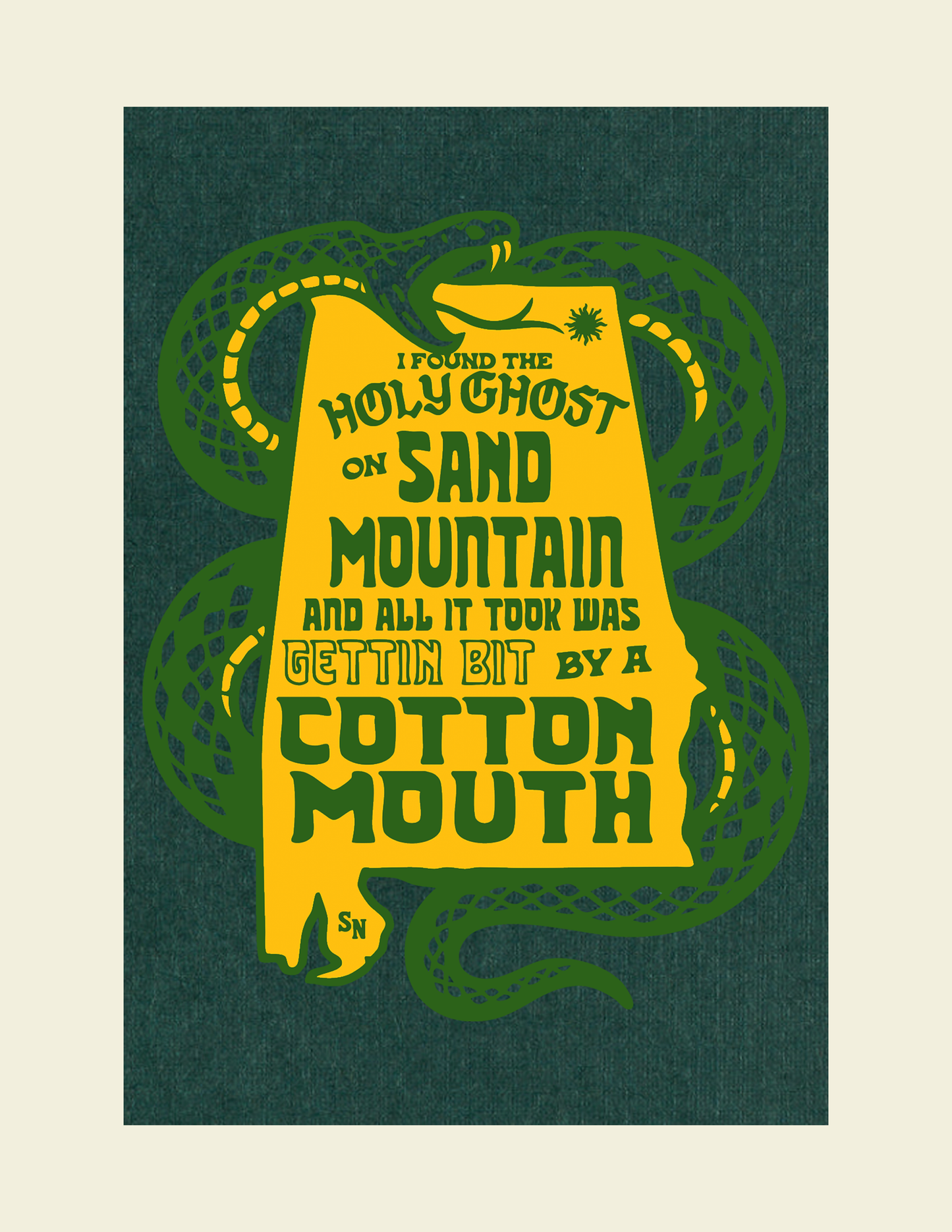 Sand Mountain Snake Handler Poster