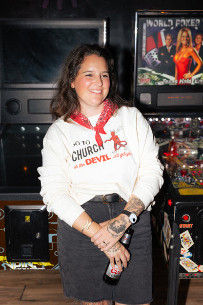 Go To Church Crewneck