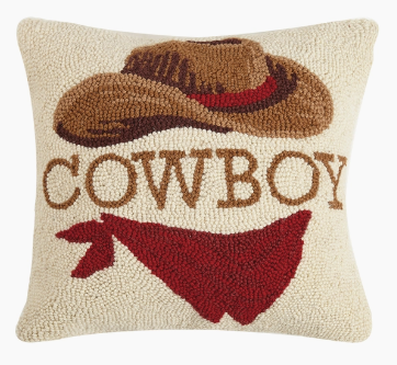 Cowboy Hook Pillow